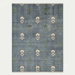 Alfombra Moderna de Lana Oushak con Diseño Floral, Anudada a Mano, Estilo Turco Vintage, Alfombra Grande para Sala de Estar, Dormitorio, Comedor, Personalizable - Product Image 2