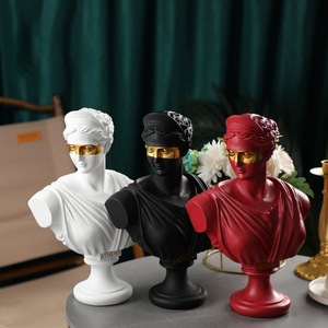 Vente en gros de figurines grecques pour la décoration de la maison <span class=keywords><strong>Apollo</strong></span> Diana, sculpture en résine simulée en plâtre, statue scandinave pour le salon - Product Image 1