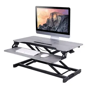 Stehpult 32 Zoll Höhen verstellbarer Stahl konverter Stehpult mit Tastatur ablage Ergonomischer Home-Office-Computer tisch