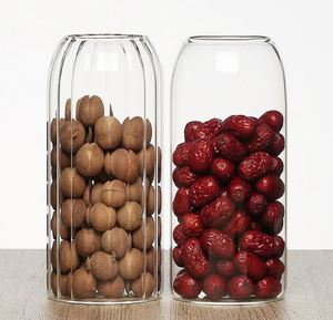 Versatile Borosilicate Glass Storage <b>Jar</b> 500ml 1100ml Food Container With Cork Ball Lid Kitchen Pantry <b>Spice</b> Storage Bottles - Product Image 6