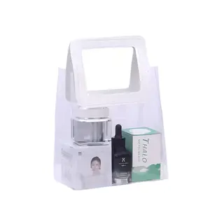 Kundenspezifische transparente PVC-Tote-Tüte Premium-Gefühl Hochzeit Brautjungfer Begleiterin Tote Premium-Geschenkverpackung und Druckprodukt