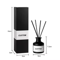 Diffuseur de parfum personnalisé en verre 50 ml, plus de 1000 senteurs, longue durée (plus de 60 jours), pour la maison, la salle de bain, le bureau, avec logo personnalisé