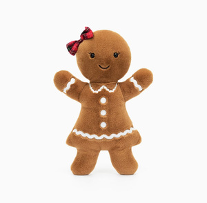 Jellycats Jc Llavero de Peluche Navideño: Casa de Galleta, Hombre de Galleta, Árbol de Galleta, Bordado, Peluche Súper Suave, Regalo - Product Image 1