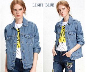 <span class=keywords><strong>Giacca</strong></span> di jeans da <span class=keywords><strong>donna</strong></span> di colore bianco per il nuovo anno e la primavera - Product Image 5