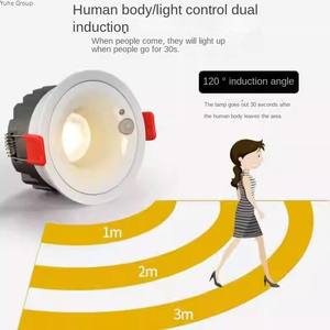 Iluminación Interior Moderna para Oficina en Casa, Tubo LED COB Empotrado de 12W con 3 Opciones de Color, Foco de Techo - Product Image 5