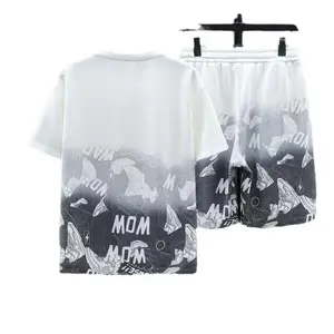 Moda Ice Shreds Camisas Polo de manga curta masculina verão masculino manga curta Epaulet