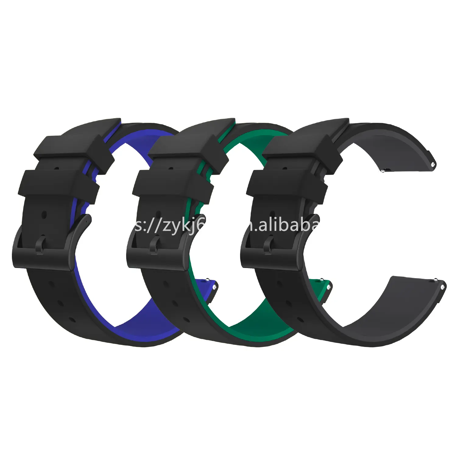 22 20mm Silicone watch strap band For Samsung Galaxy Watch Active Active2 Watch3 Gear Sport Gear S2