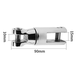 Connecteur d'ancrage universel double pivotant en acier inoxydable 316 pour bateau, accessoires de quincaillerie - Product Image 4