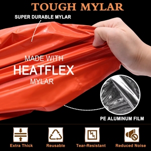 Proveedor de Tiendas de Campaña de Emergencia Tipo Tubo para 2 Personas, Color Naranja, de Alta Calidad, Venta al Por Mayor - Product Image 3