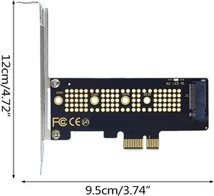 Tarjeta Adaptadora M.2 NVME SSD a PCIe 4.0 de 64 Gbps, M-Key PCIe4.0 X1 X4 para PC de Escritorio, Velocidad Completa PCI-E GEN4, Producto en Stock - Product Image 2