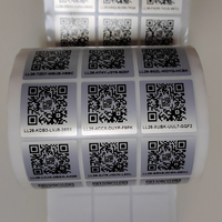 Impresión personalizada Datos variables Número de serie Código QR Etiqueta adhesiva de papel adhesiva