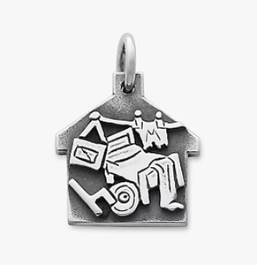 Colgantes <span class=keywords><strong>de</strong></span> <span class=keywords><strong>Plata</strong></span> Inspirados en James Avery, con Diseños <span class=keywords><strong>de</strong></span> Casa, Niña <span class=keywords><strong>de</strong></span> Dibujos Animados, Elefante y Letra, para Pulseras, Collares, Manualidades y Joyería, Regalo - Product Image 5