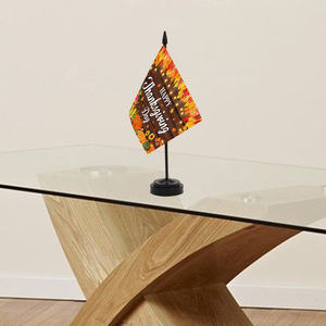 Table de Thanksgiving 14x21cm Décoration de table imprimée dinde et <span class=keywords><strong>citrouille</strong></span> pour le dîner de vacances, table en polyester lavable - Product Image 6