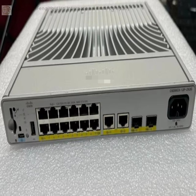 C9200cx-12p-2xwbr2g-a Managed Gigabit Ethernet 10/100/1000 Network Switch New Original Ready Stock Industrial Automation Pac