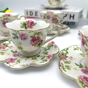 ชุดถ้วยกาแฟเซรามิกทนความร้อนคุณภาพสูง ดีไซน์ทันสมัย บรรจุ 6 ถ้วยและ 6 จานรอง พร้อมกล่องของขวัญ - Product Image 3