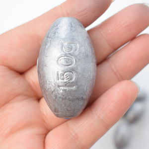 Vente en gros d'appâts artificiels personnalisés en plomb en forme d'olive pour la pêche, accessoires pour poids d'oeufs en plomb - Product Image 4