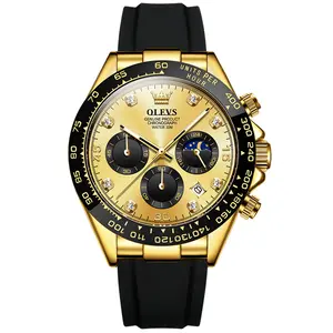 Customized High-quality Calendar Branded Watches Calendar Multifunctional Sport Fashion Chronograph Watch Man Quartz Watch