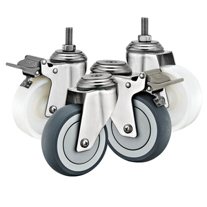 <span class=keywords><strong>3</strong></span> <span class=keywords><strong>4</strong></span> <span class=keywords><strong>5</strong></span> Zoll Trolley-Rollen Edelstahl PU/ TPR/ <span class=keywords><strong>NYLON</strong></span> Lenkrollen Industrielle SUS 304 Edelstahl-Laufrollen - Product Image 5