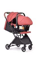 Poussette bébé 2 en 1 Poussette de voyage à 4 roues pour bébé de 1 à 3 ans avec siège auto inclus