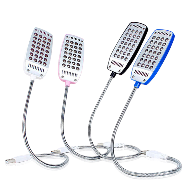28LEDs Reading Lamp LED USB Book Light Ultra Bright Flexible USB Lamp USB Desk Lamps for Laptop Notebook PC Computer Power Bank