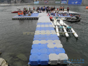 Ponton dock flottant cubes en plastique modulaires jetty bridge dock jet ski manière de marche - Product Image 4