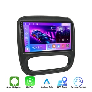Lecteur DVD de voiture Android 11 Rhythm <span class=keywords><strong>9</strong></span> pouces avec écran tactile, navigation GPS, Carplay, BT, WiFi, radio FM pour <span class=keywords><strong>Opel</strong></span> <span class=keywords><strong>Vivaro</strong></span> 2014-2018 - Product Image 1