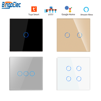 Interruptor de Luz Táctil Inteligente para el Hogar Bingoelec con Certificación CE y RoHS, Panel Táctil Wifi con Indicador LED