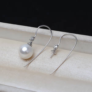 Pendientes de Plata S925 Personalizados para Mujer, Pendientes con Múltiples Perlas, Accesorios DIY, Soporte Vacío, Perlas Sueltas Semiterminadas - Product Image 1