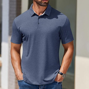 T-shirt Oxford Homme Élégant et Robuste, Design Uni, Collection Été, Basique, Importé, Séchage Rapide, Grande Taille - Product Image 3