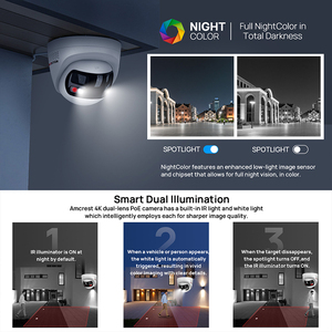 Горячая распродажа: Комплект камер видеонаблюдения NVR (<span class=keywords><strong>8</strong></span>, 16, 24, 32 канала), NVR 4МП/<span class=keywords><strong>8</strong></span>МП/4K, со встроенным микрофоном, ColorVu, умная двойная подсветка, купольные IP-камеры POE - Product Image 4