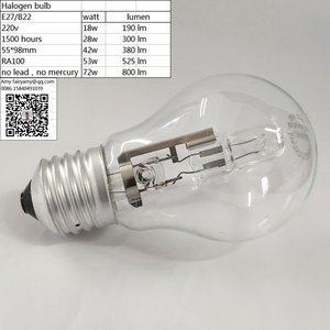 Bóng đèn <span class=keywords><strong>Halogen</strong></span> 60W 75W A55 <span class=keywords><strong>A60</strong></span> 220V 110V đèn <span class=keywords><strong>Halogen</strong></span> sinh thái - Product Image 3