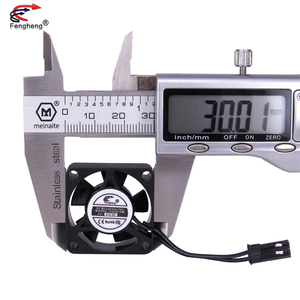 Fengheng 30mm bóng mang Lưu lượng không khí tiếng ồn thấp hơn Quạt hướng trục 12VDC 8000rpm 0.07/0.10a Quạt làm mát 30x30x10mm - Product Image 4