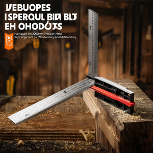Ttake Hat <b>Square</b> <b>Set</b> <b>Squares</b> 200mm Precision Metal Right Angle Tool For Woodworking And Metalworking - Product Image 3