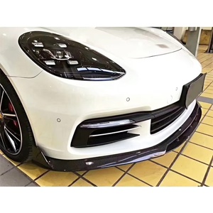 Parachoques Delantero y Alerón Delantero de Fibra de Carbono con Guía Inferior para Coche Panamera 2017-2023 - Product Image 3