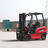 Chariot élévateur électrique à allée étroite de Chine, capacité de levage de 1,2, 1,5, 2, 3 tonnes, hauteur de levage de 3, 4, 5, 6, 7, 8 m, chariot élévateur compact pour entrepôt, batterie au lithium