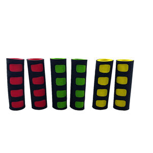 <b>Bicycle</b> <b>Handlebar</b> Grips NBR 22.2mm Non-Slip Mountain Bike Black Red Green Yellow Sponge Grip Set - Product Image 1