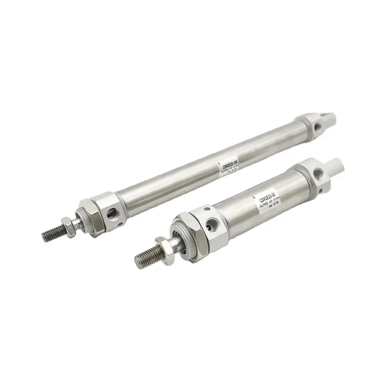 Silinder pneumatik mini Stainless steel, CDM2E25-25/40/50/75/80/100/125/150/160/175/200/225 SMC tipe kecil