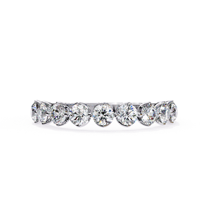 Designer Silver Diamond Band <b>Ring</b> for Women Stylish Finish Simple Daily Wear Jewelry Gift - Product Image 1