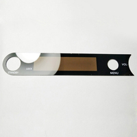 Écran de protection en verre trempé noir semi-transparent avec découpe personnalisée pour écran tactile avant