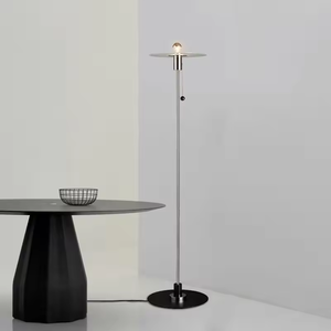 New Arrival Nordic Simple Design Led Metal Floor <b>Lamp</b> Modern Industrial Glass <b>Lamp</b> <b>Bedroom</b> Living Room Hotel Floor <b>Lamp</b> - Product Image 1