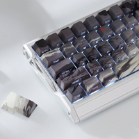 Calligraphy Theme Keycaps 135 Keys Cherry Profile Side Light Translucent PBT Keycaps for 61/64/68 Mechanical Keyboard