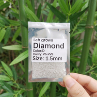 Diamantes de Laboratorio HPHT, Corte Redondo de 0.8MM-3MM, DEF VS, Diamantes Sueltos de Tamaño Pequeño, Diamantes Melee