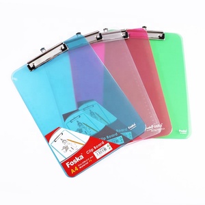 Portablocco FOSKA <span class=keywords><strong>Formato</strong></span> <span class=keywords><strong>A4</strong></span> Standard con Righello in Plastica e Clip a Basso Profilo per Forniture da Ufficio e Scolastiche - Product Image 1