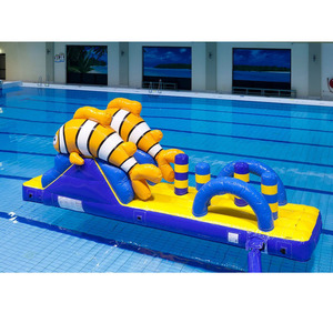 Toboggan <span class=keywords><strong>gonflable</strong></span> pour <span class=keywords><strong>piscine</strong></span> avec motif de poissons marins tropicaux, système d'aventure aquatique <span class=keywords><strong>gonflable</strong></span> pour centre de natation, attraction de <span class=keywords><strong>piscine</strong></span> - Product Image 3