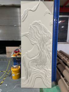 Luxus Modern Interior Bestickte Leder Carving Panel Board of Directors, Hotel Lobby Office Luxus Hintergrund Wand paneel - Product Image 5