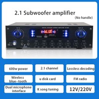 Demao amplificador Bt de graves pesados profesional de alta potencia KTV amplificador de audio de escenario HiFi calidad de sonido amplificador de hogar