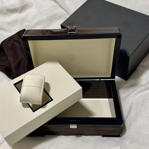 Caja de Reloj de Alta Gama, Diseño de Lujo, Caja de Madera con Cuero Genuino, Caja de Exhibición de Relojes, Caja de Reloj Exquisita de Alta Calidad, Venta al Por Mayor Personalizada - Product Image 1