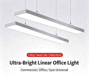 โคมไฟเพดานทรงสี่เหลี่ยมแบบติดตั้งบนพื้นผิวสำหรับสำนักงาน  หลอดไฟ LED สำหรับใช้งานเชิงพาณิชย์ - Product Image 1