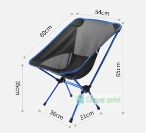 Silla de <span class=keywords><strong>Camping</strong></span> Plegable y Portátil para Exteriores, Silla Ligera de Mochilero con Bolsa de Transporte para Acampar, Senderismo, Playa y Pesca - Product Image 3