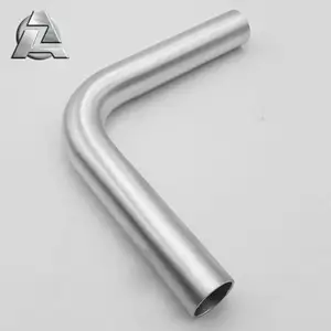 Stockists customized CNC machining 90 degree bending metal bend hollow elbows bent tube curved aluminum pipe